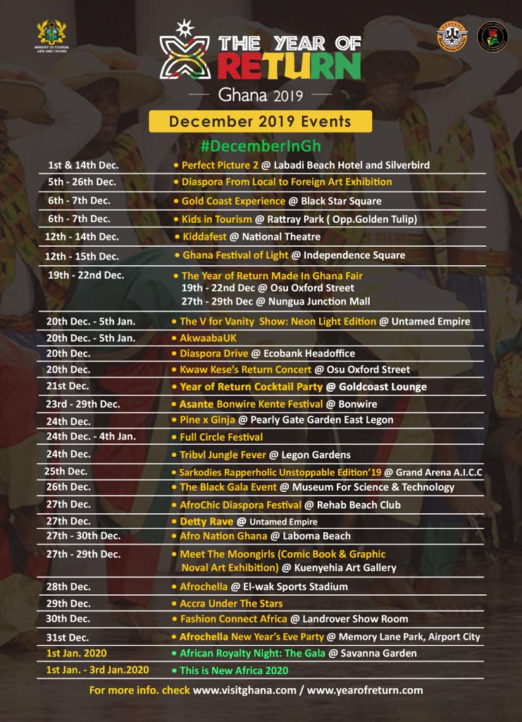 December 2019 Events